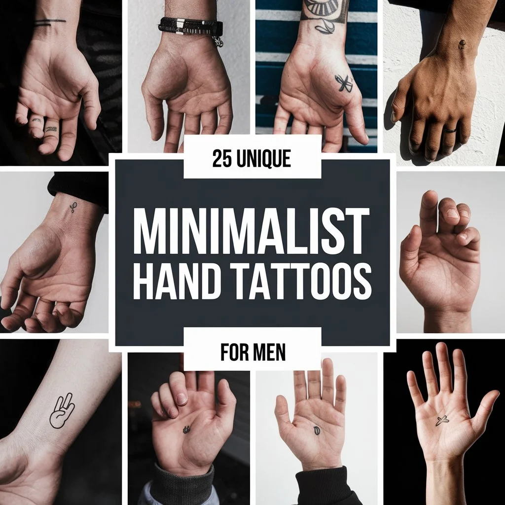 25 Unique Minimalist Hand Tattoos for Men